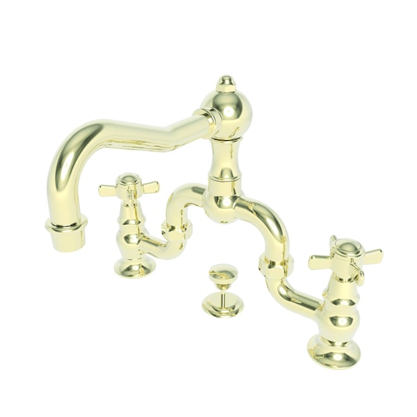 Newport Brass Lavatory Bridge Faucet in French Gold (Pvd) 1000B-24A - main